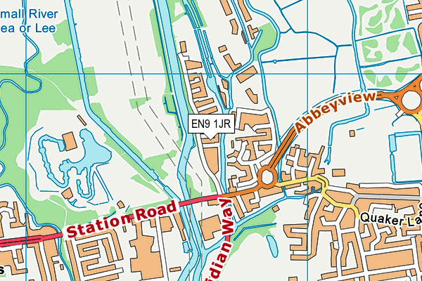EN9 1JR map - OS VectorMap District (Ordnance Survey)