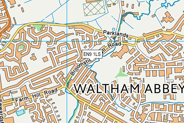 EN9 1LS map - OS VectorMap District (Ordnance Survey)