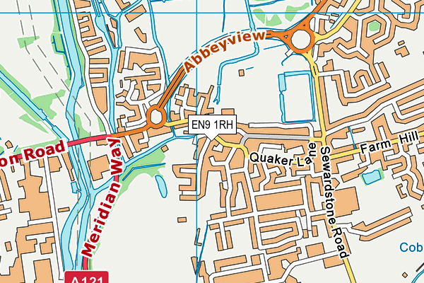 EN9 1RH map - OS VectorMap District (Ordnance Survey)