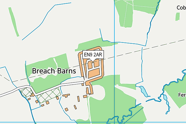 EN9 2AR map - OS VectorMap District (Ordnance Survey)