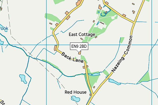 EN9 2BD map - OS VectorMap District (Ordnance Survey)