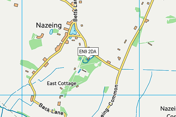 EN9 2DA map - OS VectorMap District (Ordnance Survey)