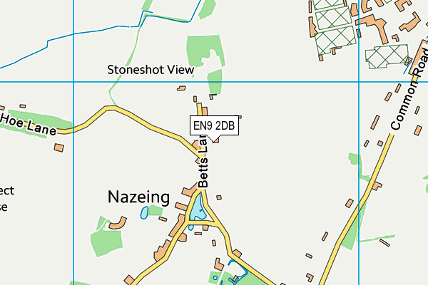 EN9 2DB map - OS VectorMap District (Ordnance Survey)