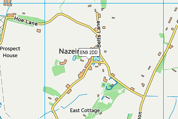 EN9 2DD map - OS VectorMap District (Ordnance Survey)