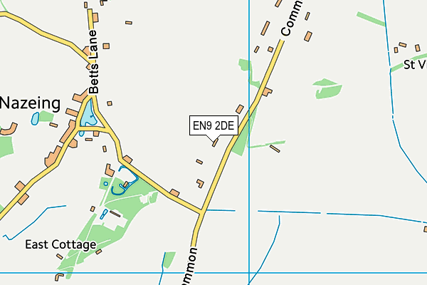 EN9 2DE map - OS VectorMap District (Ordnance Survey)