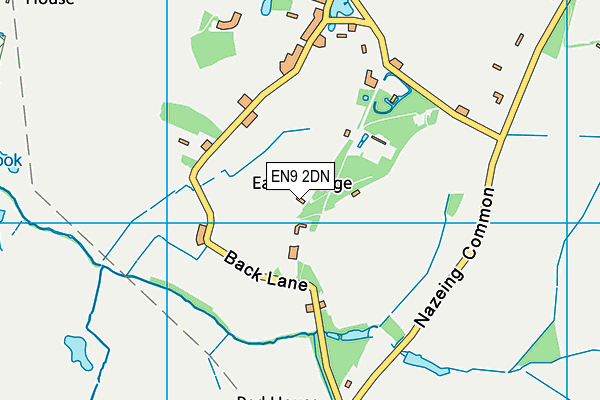 EN9 2DN map - OS VectorMap District (Ordnance Survey)