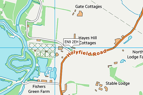 EN9 2EH map - OS VectorMap District (Ordnance Survey)