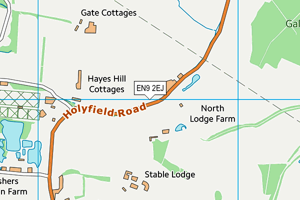 EN9 2EJ map - OS VectorMap District (Ordnance Survey)