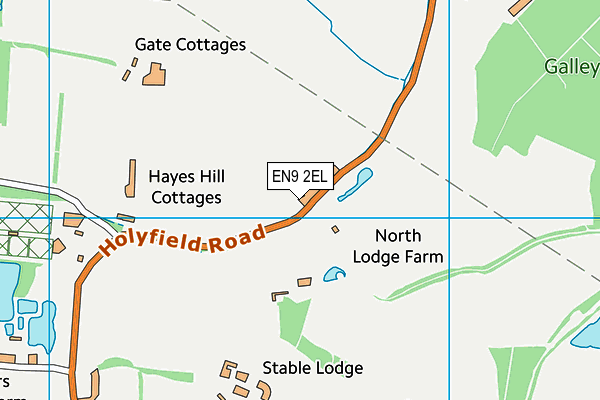 EN9 2EL map - OS VectorMap District (Ordnance Survey)