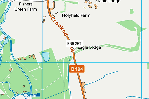 EN9 2ET map - OS VectorMap District (Ordnance Survey)