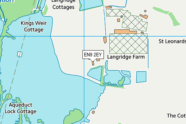 EN9 2EY map - OS VectorMap District (Ordnance Survey)