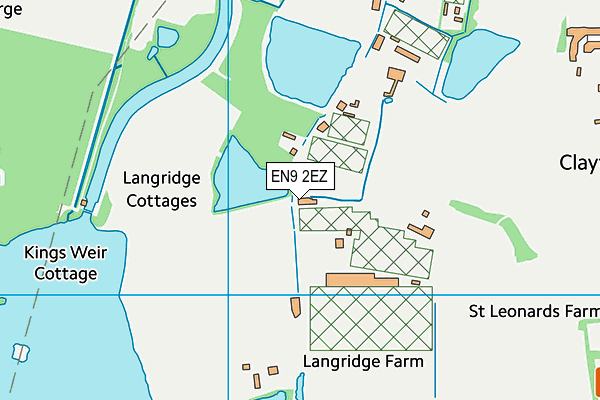 EN9 2EZ map - OS VectorMap District (Ordnance Survey)