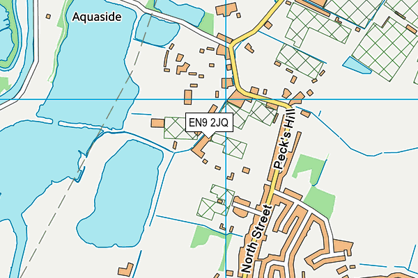 EN9 2JQ map - OS VectorMap District (Ordnance Survey)