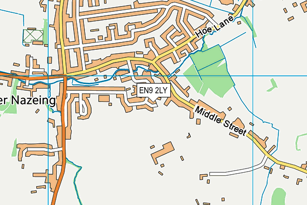 EN9 2LY map - OS VectorMap District (Ordnance Survey)