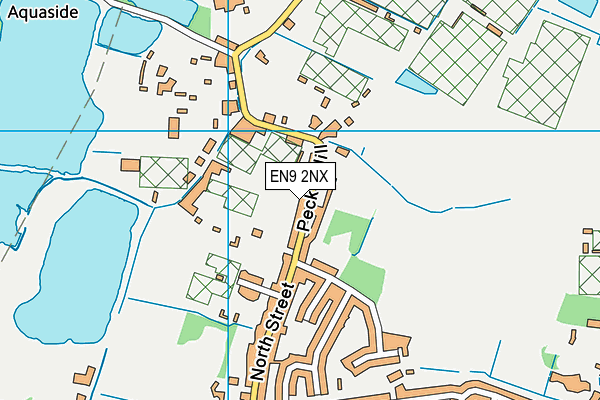 EN9 2NX map - OS VectorMap District (Ordnance Survey)