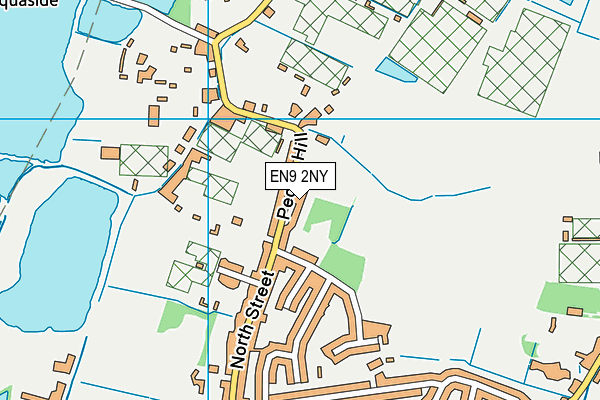 EN9 2NY map - OS VectorMap District (Ordnance Survey)