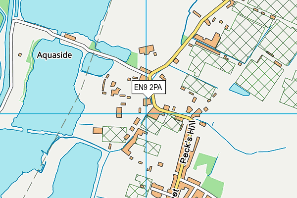 EN9 2PA map - OS VectorMap District (Ordnance Survey)