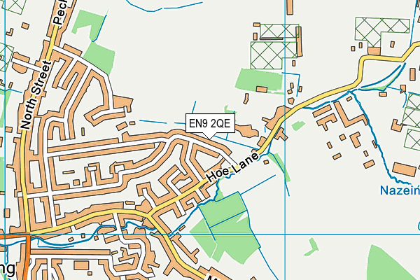 EN9 2QE map - OS VectorMap District (Ordnance Survey)