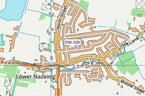 EN9 2QN map - OS VectorMap District (Ordnance Survey)
