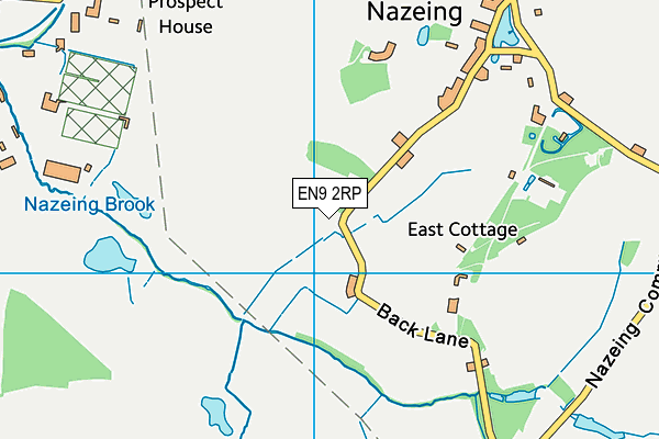 EN9 2RP map - OS VectorMap District (Ordnance Survey)