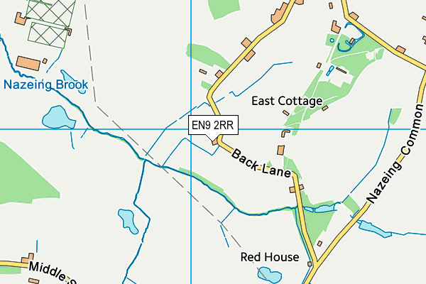 EN9 2RR map - OS VectorMap District (Ordnance Survey)