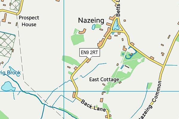 EN9 2RT map - OS VectorMap District (Ordnance Survey)