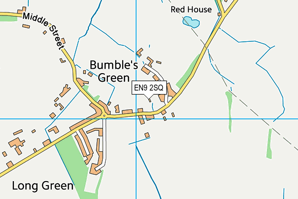 EN9 2SQ map - OS VectorMap District (Ordnance Survey)