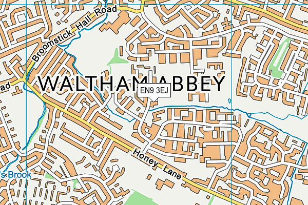 EN9 3EJ map - OS VectorMap District (Ordnance Survey)