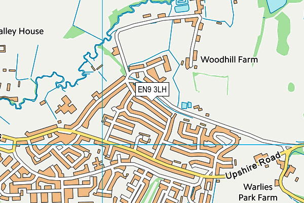 EN9 3LH map - OS VectorMap District (Ordnance Survey)