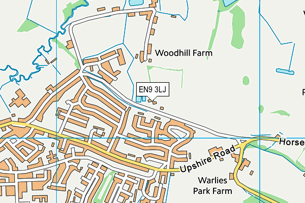 EN9 3LJ map - OS VectorMap District (Ordnance Survey)