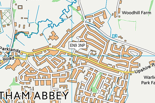 EN9 3NP map - OS VectorMap District (Ordnance Survey)