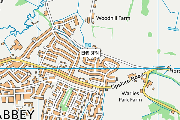 EN9 3PN map - OS VectorMap District (Ordnance Survey)