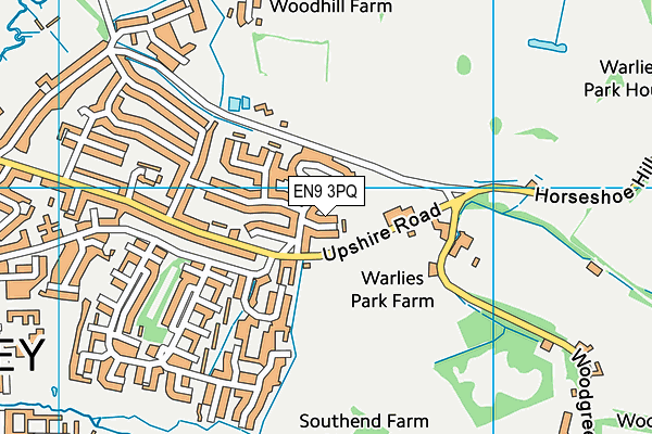 EN9 3PQ map - OS VectorMap District (Ordnance Survey)