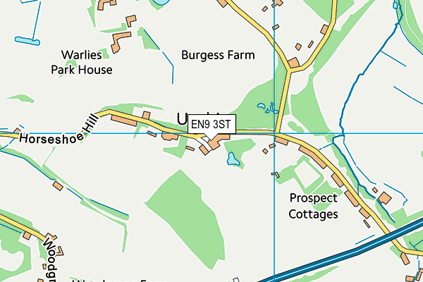 EN9 3ST map - OS VectorMap District (Ordnance Survey)