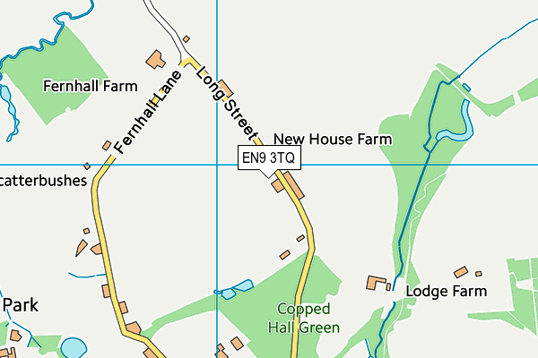 EN9 3TQ map - OS VectorMap District (Ordnance Survey)