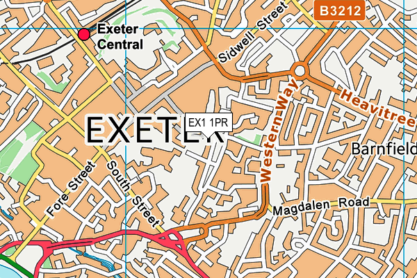 Map of S C C (EXETER) LIMITED at district scale