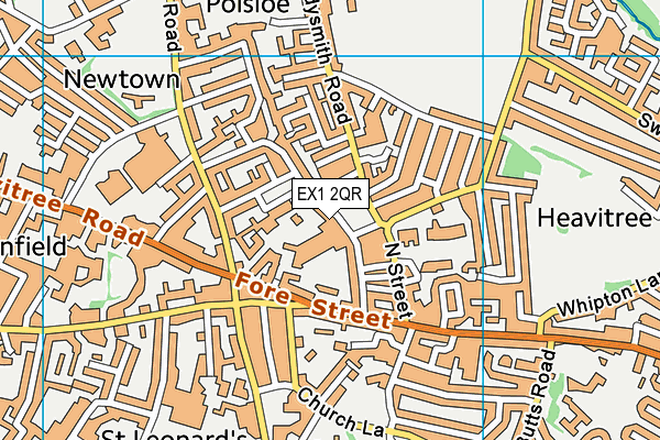 Bramdean School (Closed) map (EX1 2QR) - OS VectorMap District (Ordnance Survey)