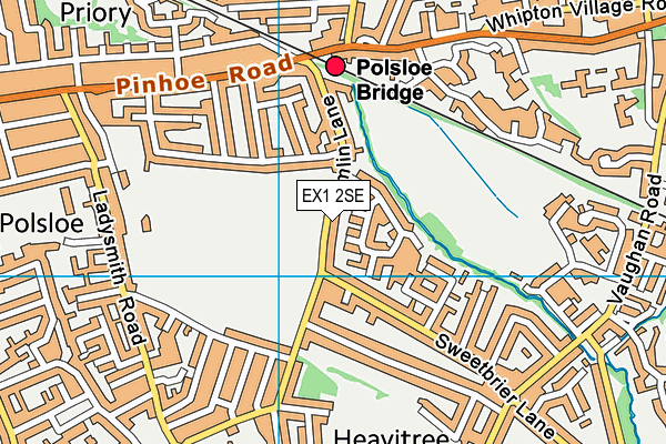 EX1 2SE map - OS VectorMap District (Ordnance Survey)