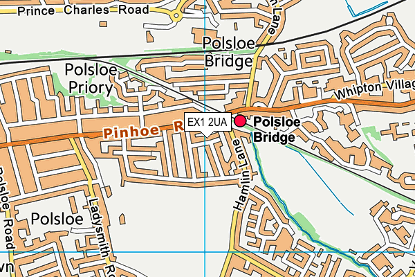 EX1 2UA map - OS VectorMap District (Ordnance Survey)