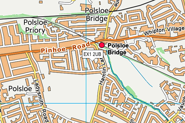 EX1 2UB map - OS VectorMap District (Ordnance Survey)