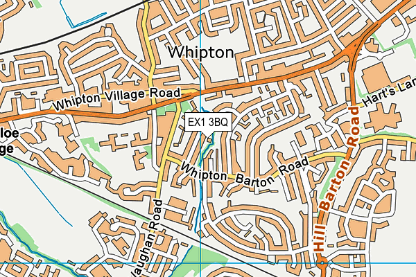 EX1 3BQ map - OS VectorMap District (Ordnance Survey)