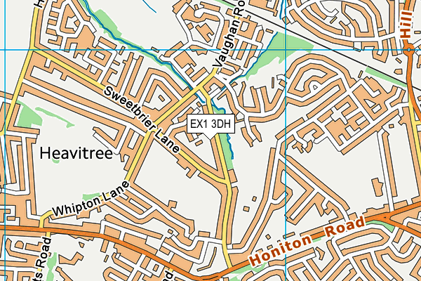 EX1 3DH map - OS VectorMap District (Ordnance Survey)