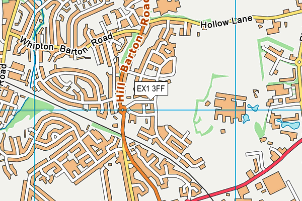 EX1 3FF map - OS VectorMap District (Ordnance Survey)