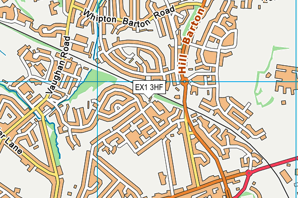 EX1 3HF map - OS VectorMap District (Ordnance Survey)