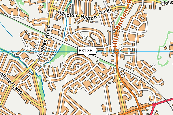 EX1 3HJ map - OS VectorMap District (Ordnance Survey)