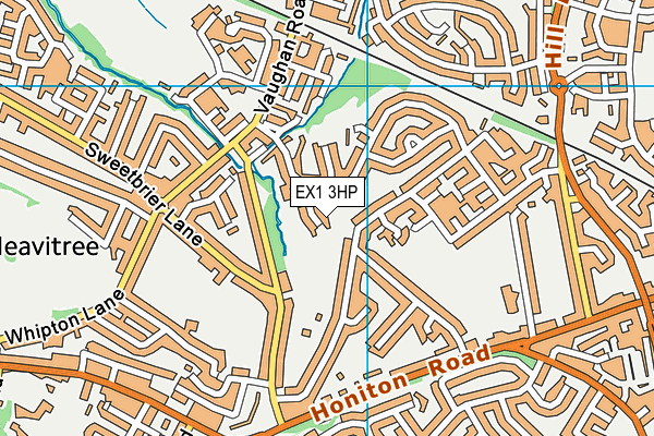 EX1 3HP map - OS VectorMap District (Ordnance Survey)