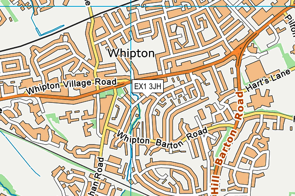 EX1 3JH map - OS VectorMap District (Ordnance Survey)