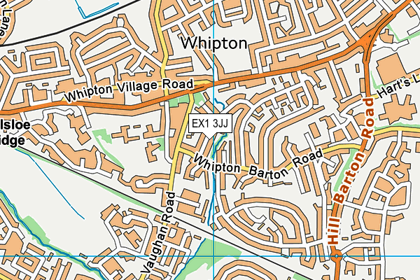 EX1 3JJ map - OS VectorMap District (Ordnance Survey)