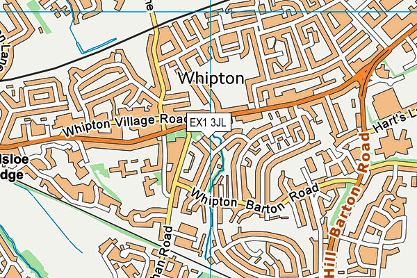 EX1 3JL map - OS VectorMap District (Ordnance Survey)