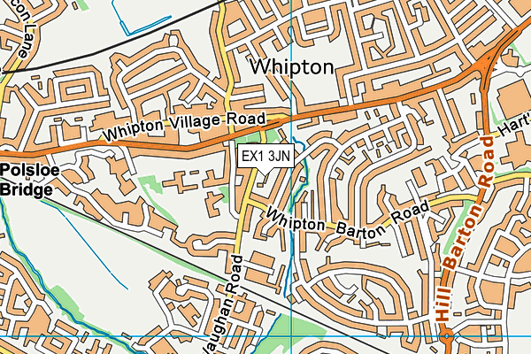 EX1 3JN map - OS VectorMap District (Ordnance Survey)